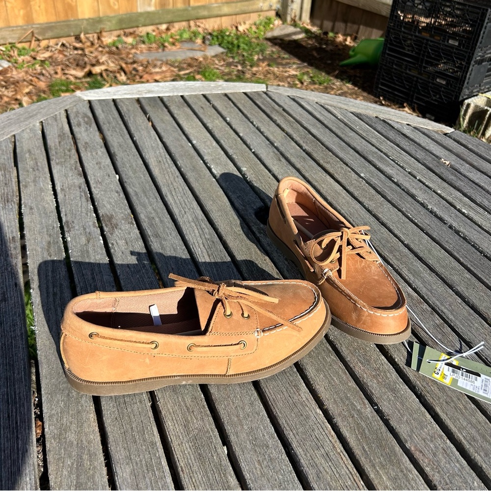 Men's Bennett Genuine Leather Loafers - Goodfellow & Co size 8 Cognac‎